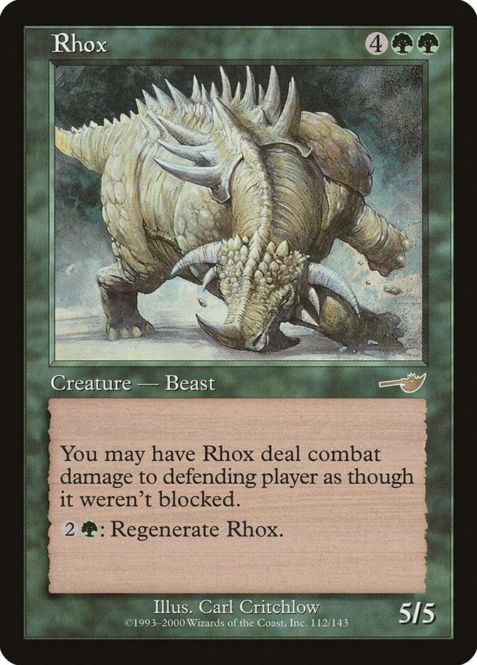 Rhox card front