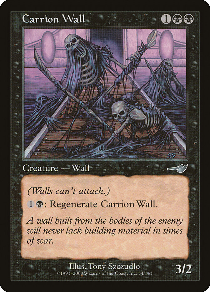 Carrion Wall card front