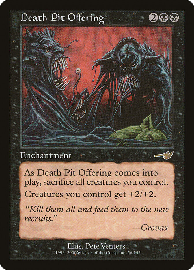 Death Pit Offering card front