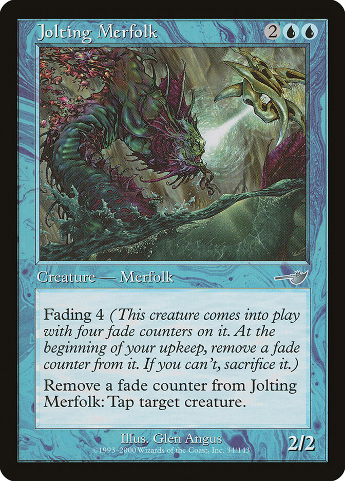 Jolting Merfolk card front