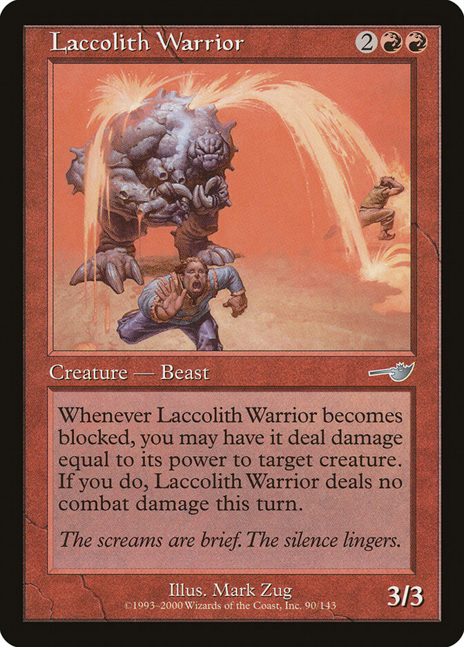 Laccolith Warrior card front