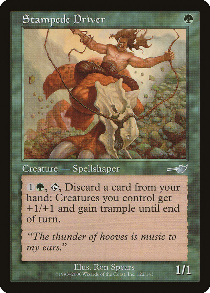 Stampede Driver card front