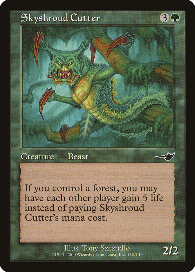 Skyshroud Cutter card front