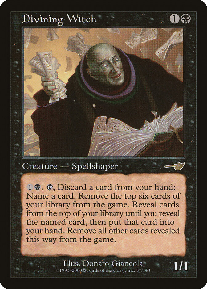 Divining Witch card front