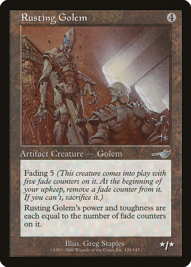 Rusting Golem card front
