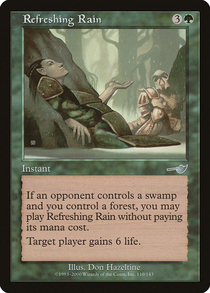 Refreshing Rain card front