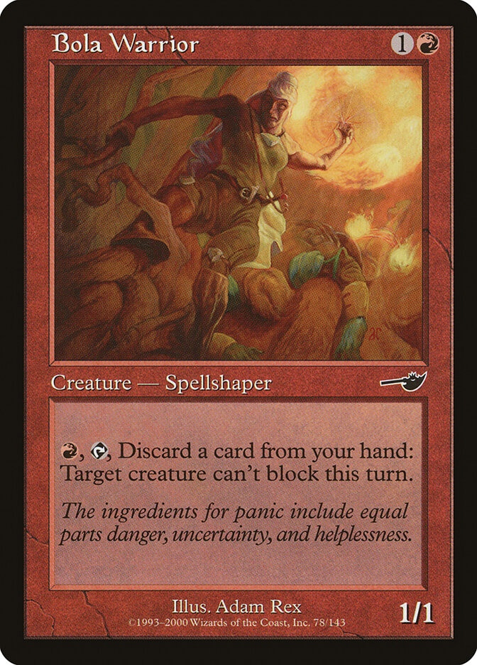 Bola Warrior card front