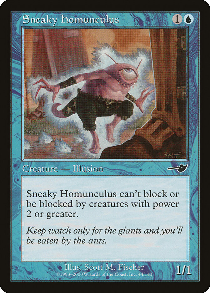 Sneaky Homunculus card front
