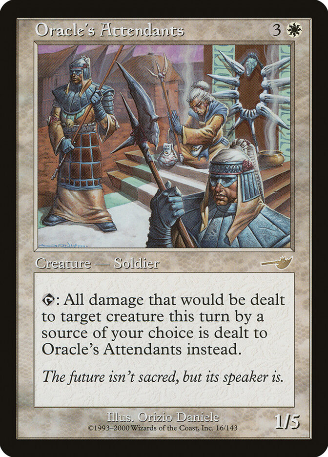 Oracle's Attendants card front