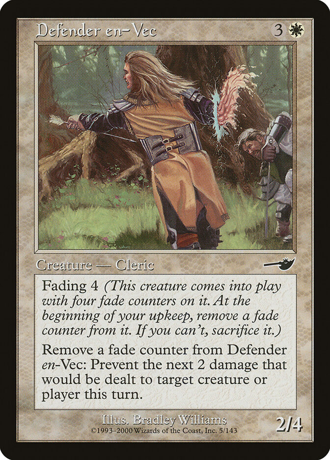 Defender en-Vec card front