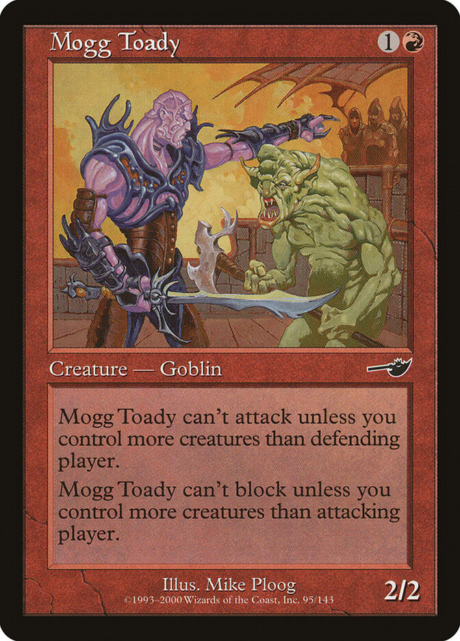 Mogg Toady card front