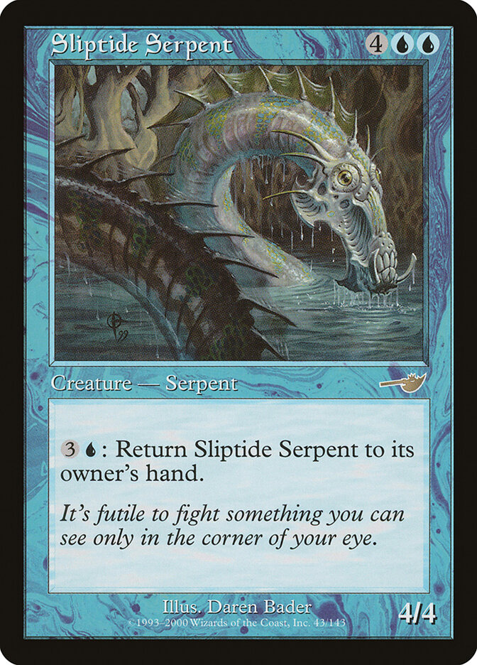 Sliptide Serpent card front