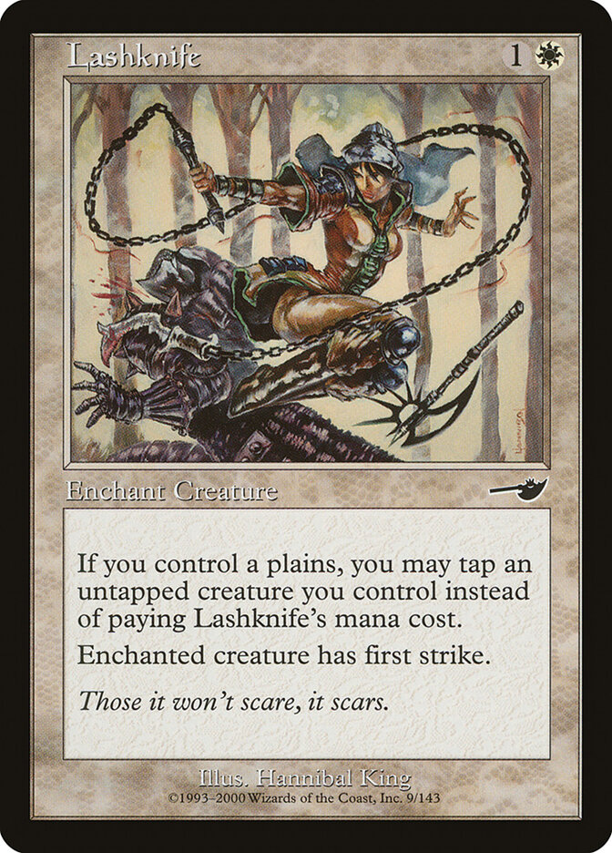Lashknife card front