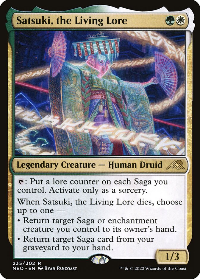Satsuki, the Living Lore card front