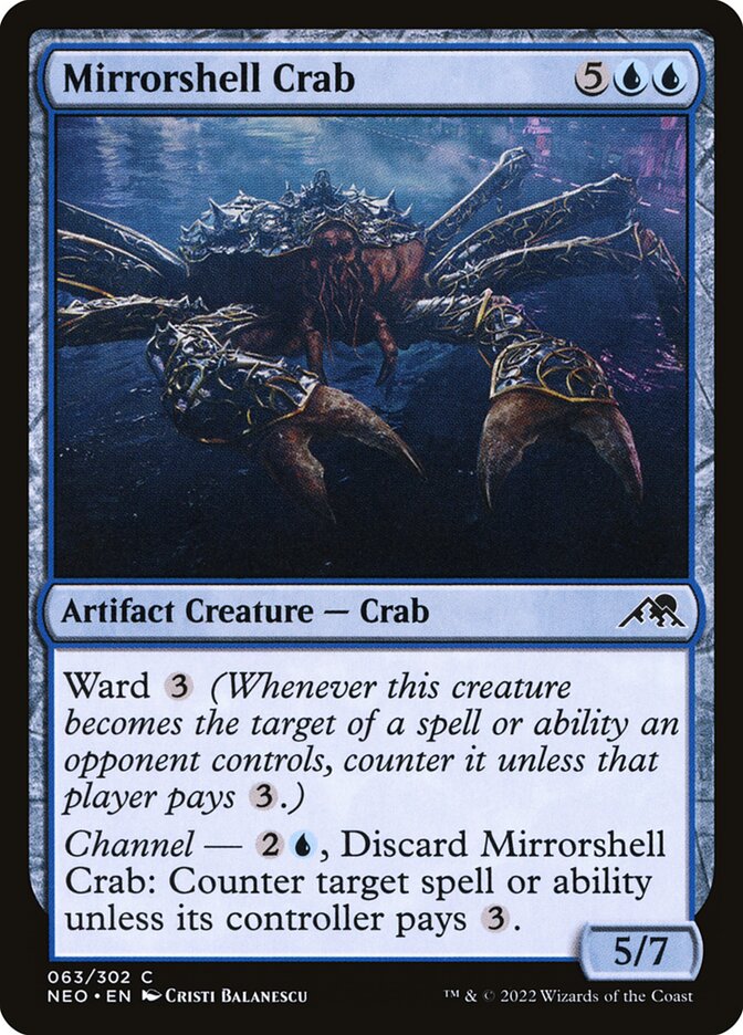 Mirrorshell Crab card front