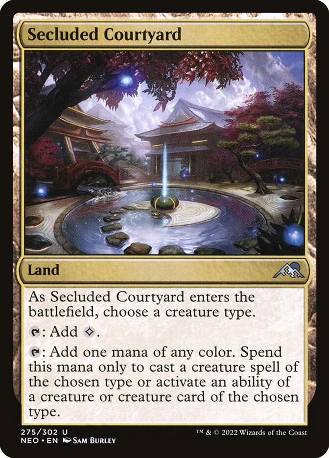 Secluded Courtyard card front
