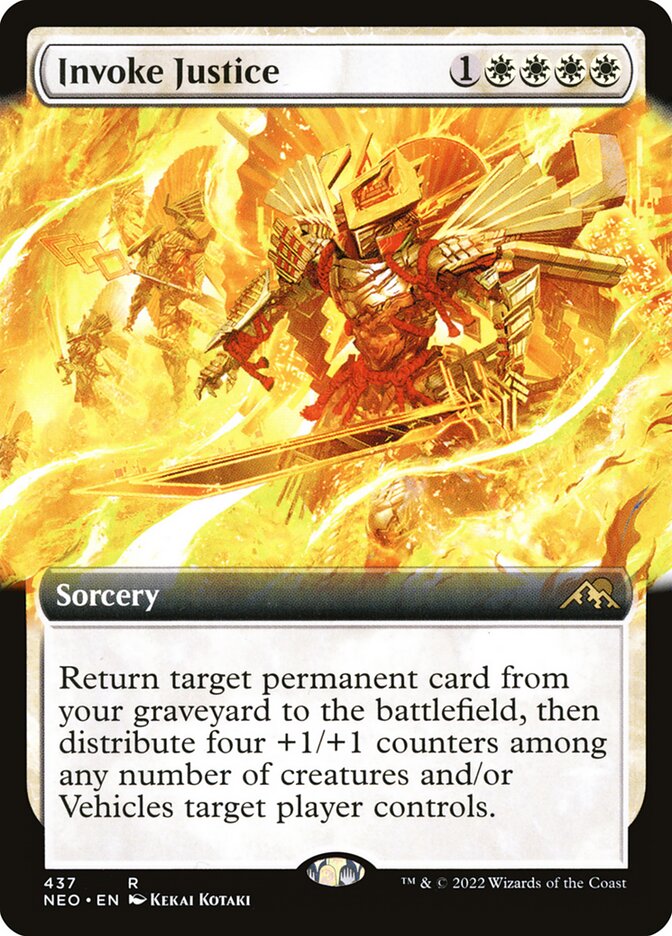 Invoke Justice card front