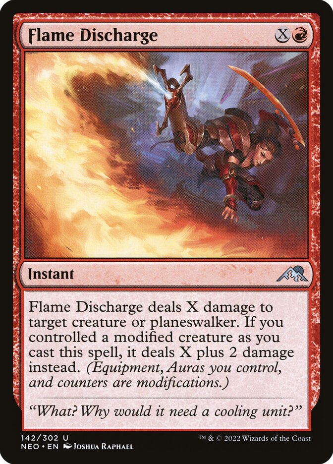 Flame Discharge card front