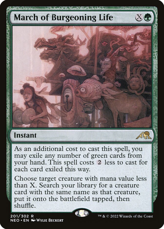 March of Burgeoning Life card front