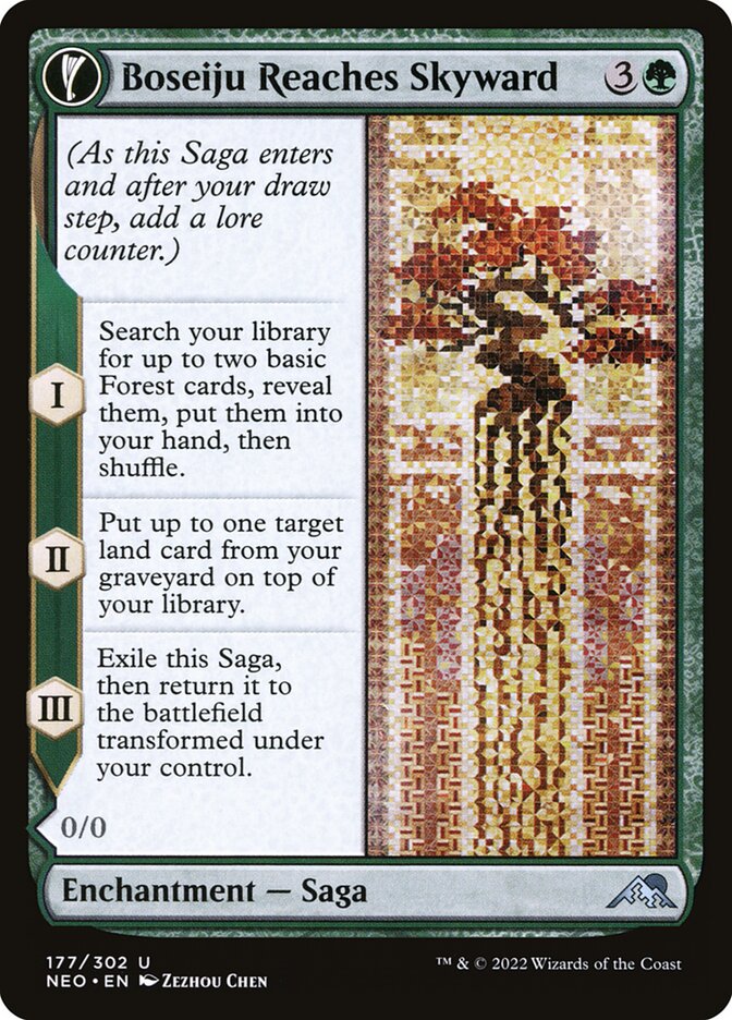 Boseiju Reaches Skyward card front