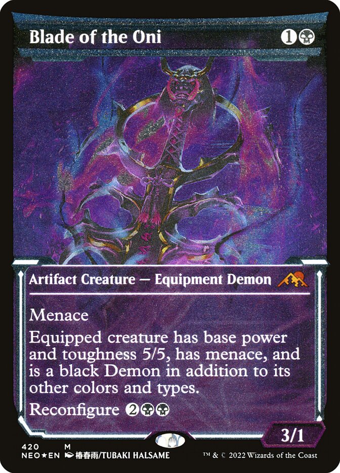 Blade of the Oni card front