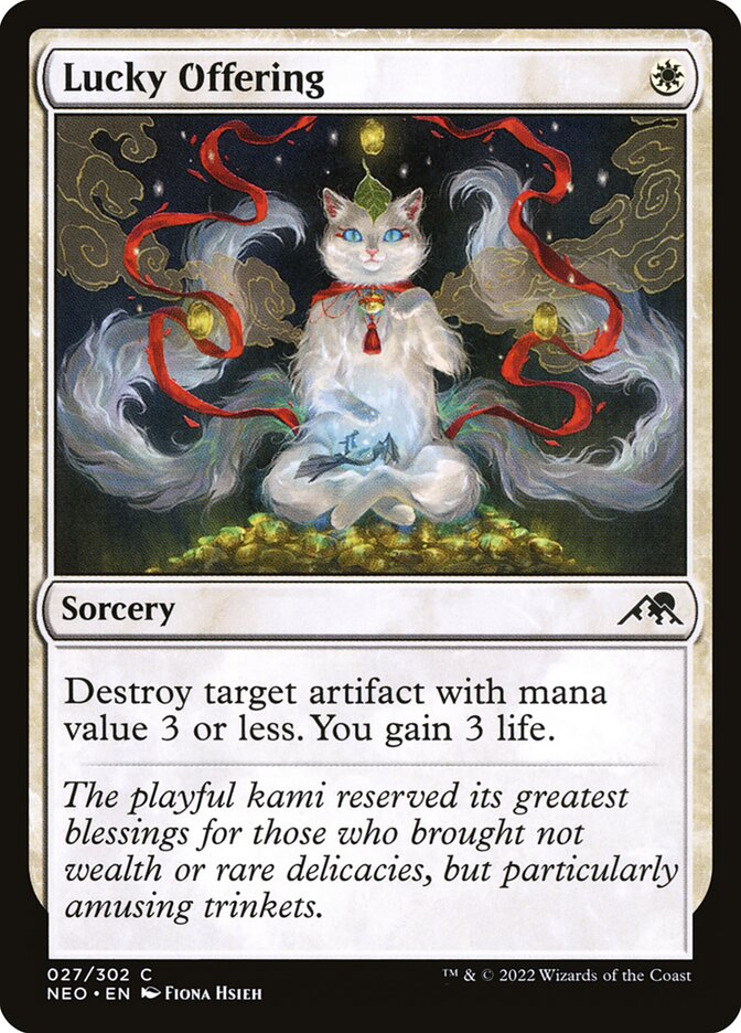 Lucky Offering card front