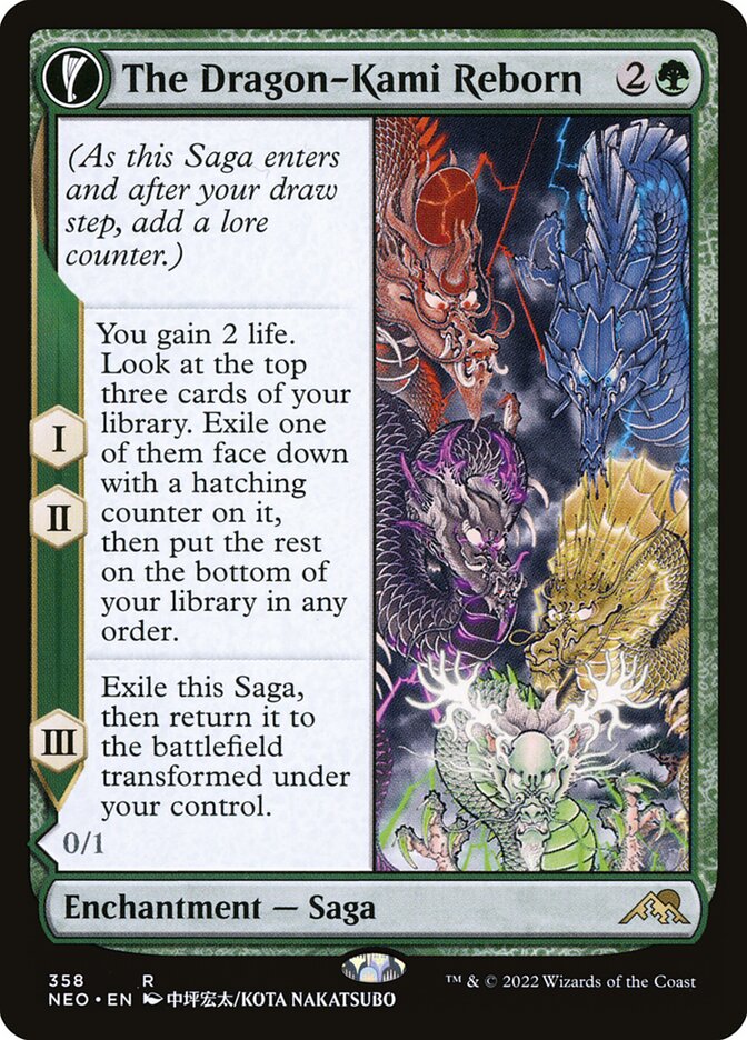 The Dragon-Kami Reborn card front
