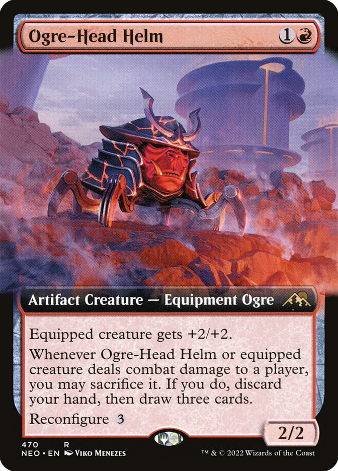 Ogre-Head Helm card front