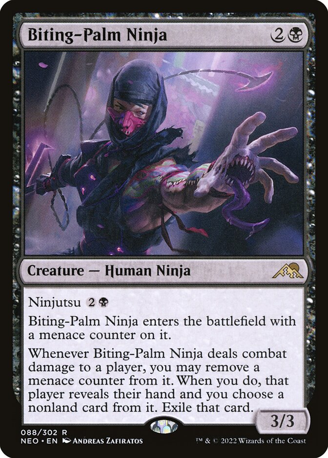 Biting-Palm Ninja card front
