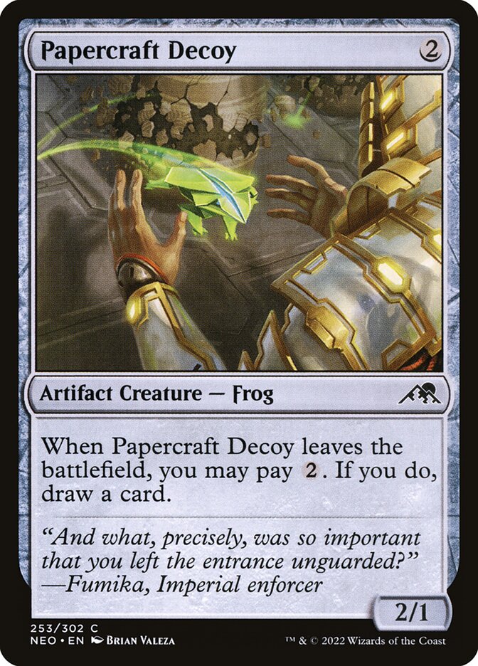 Papercraft Decoy card front