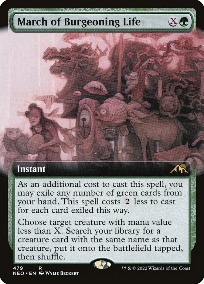 March of Burgeoning Life card front
