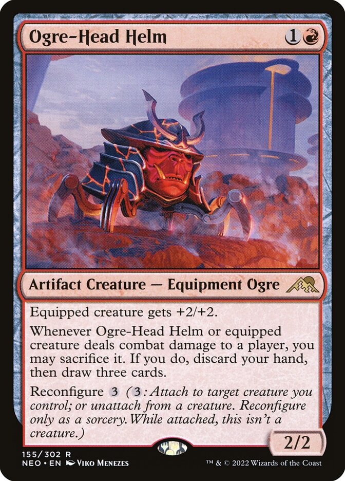 Ogre-Head Helm card front