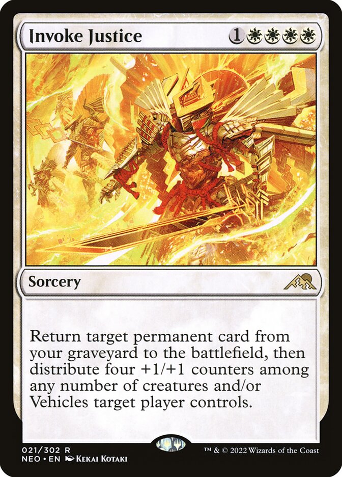 Invoke Justice card front
