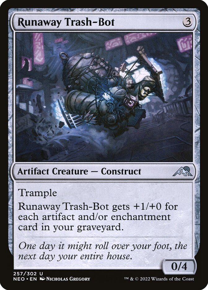 Runaway Trash-Bot card front