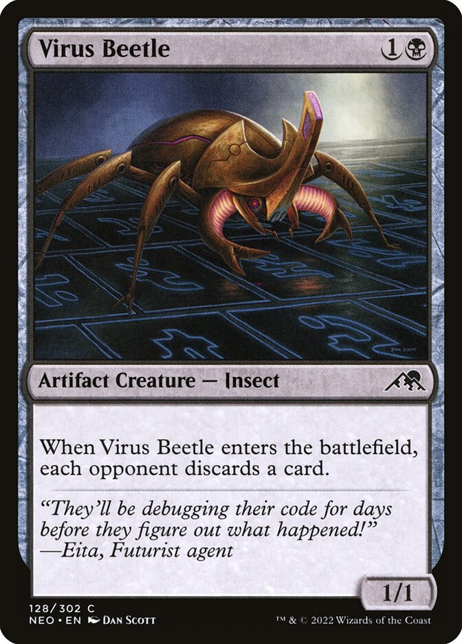 Virus Beetle card front