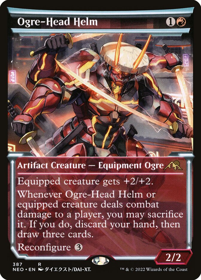 Ogre-Head Helm card front
