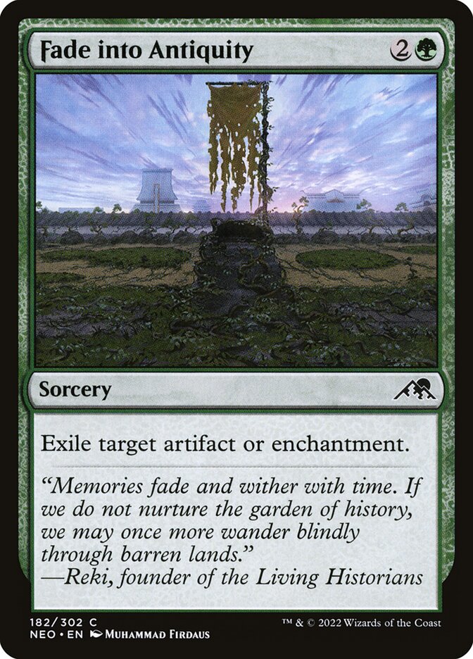 Fade into Antiquity card front