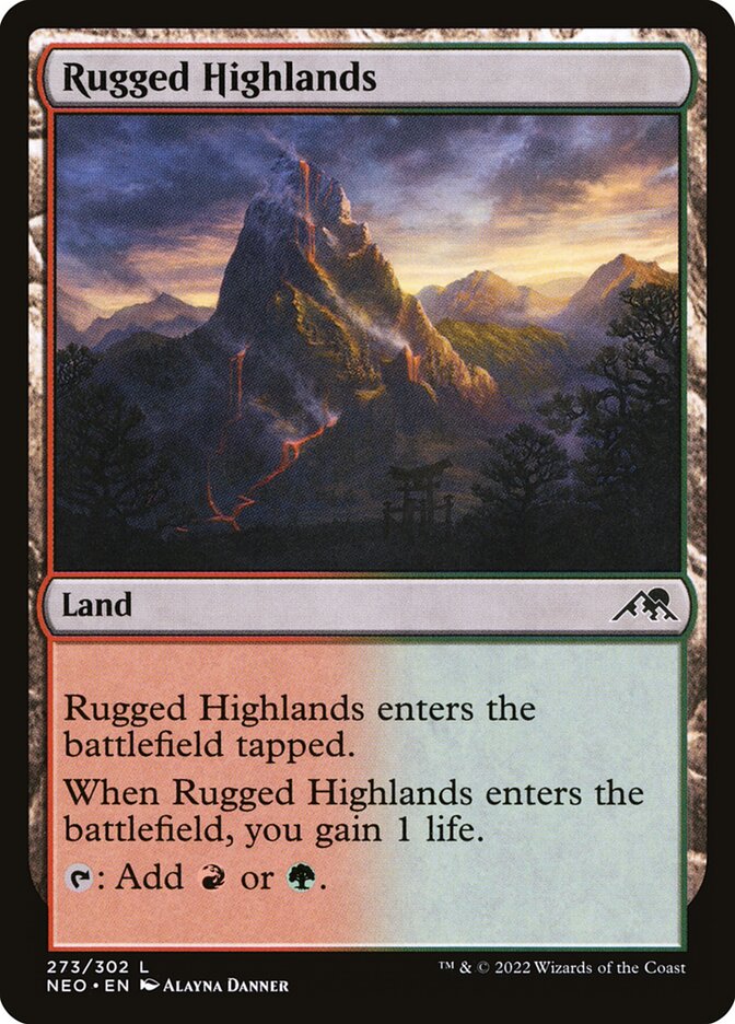Rugged Highlands card front