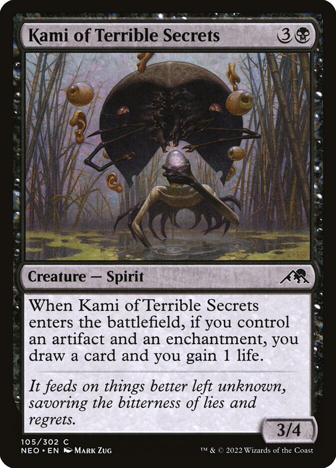 Kami of Terrible Secrets card front