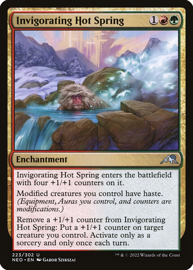 Invigorating Hot Spring card front