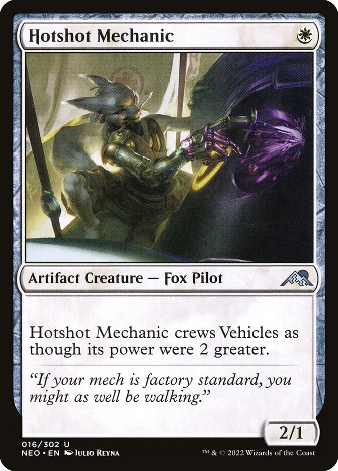 Hotshot Mechanic card front