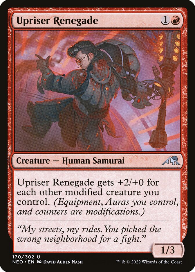 Upriser Renegade card front