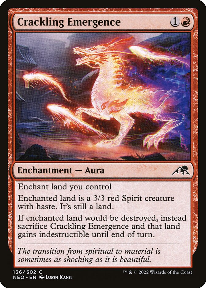 Crackling Emergence card front