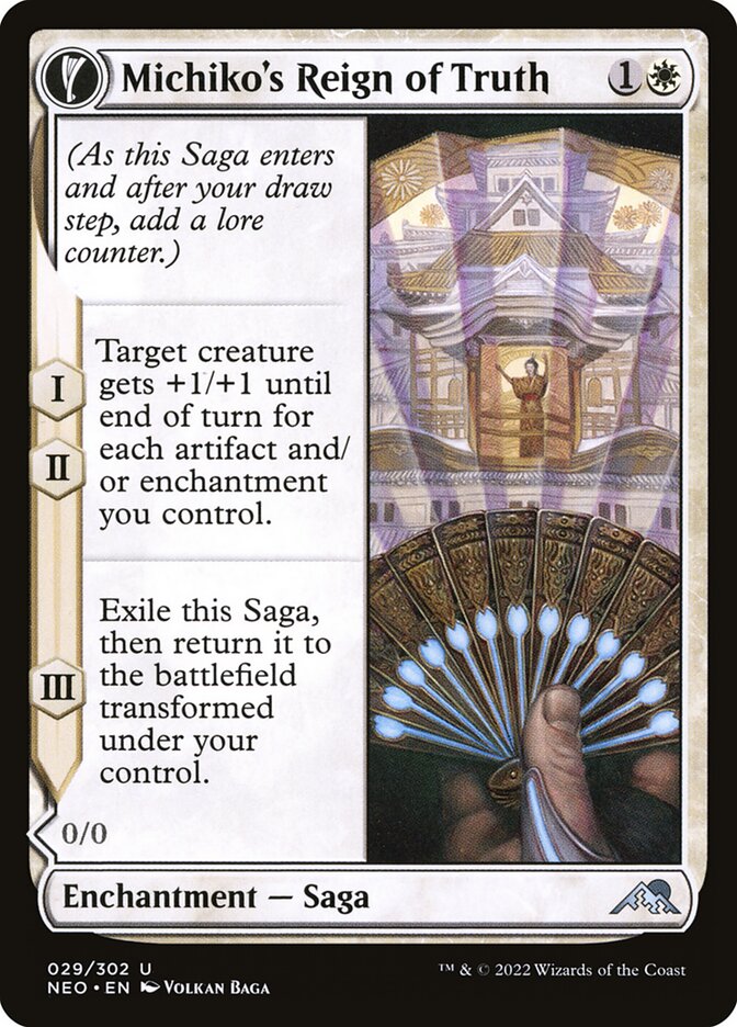 Michiko's Reign of Truth card front