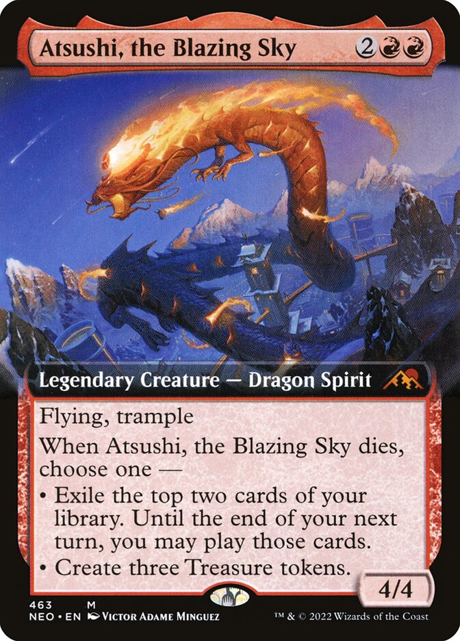 Atsushi, the Blazing Sky card front
