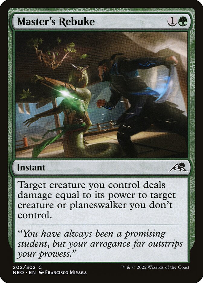 Master's Rebuke card front