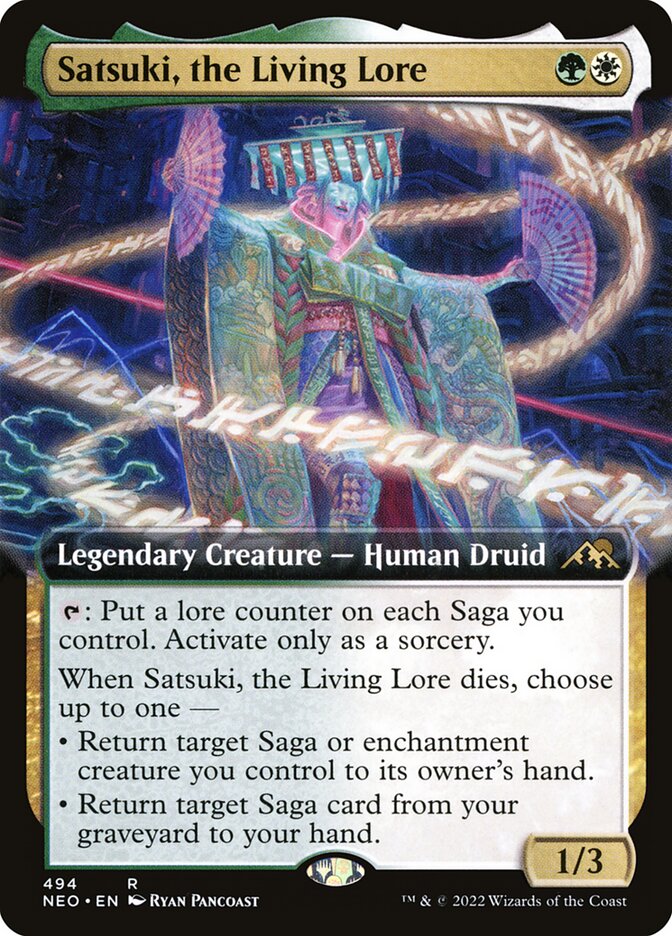 Satsuki, the Living Lore card front