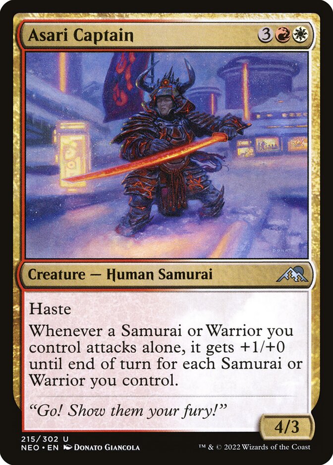 Asari Captain card front
