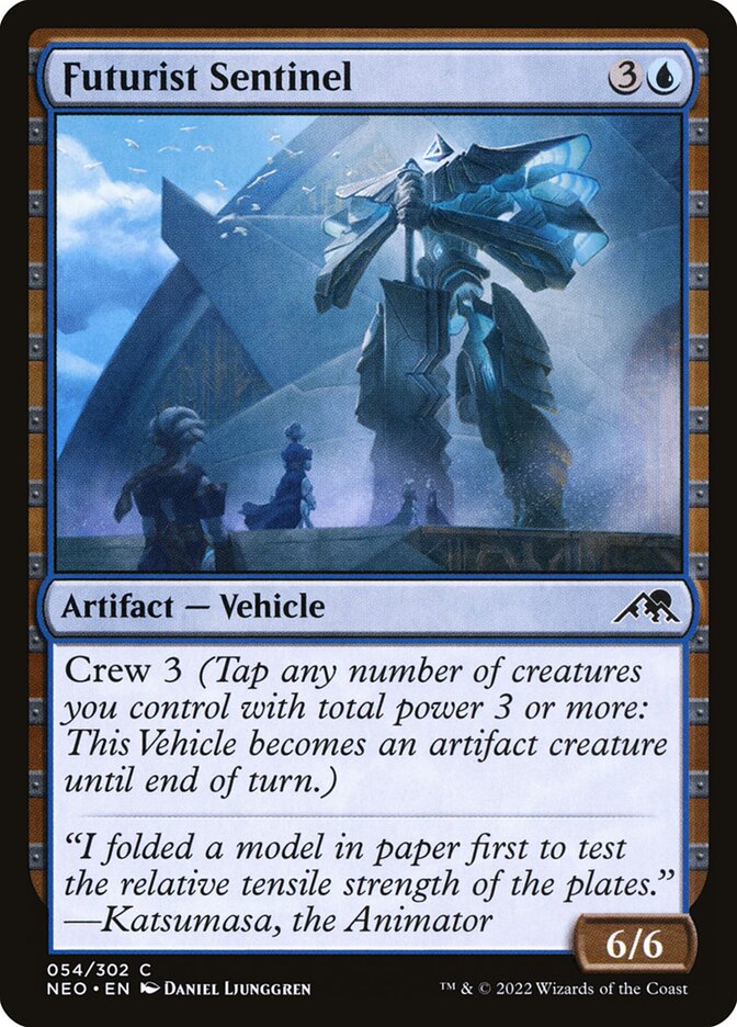 Futurist Sentinel card front