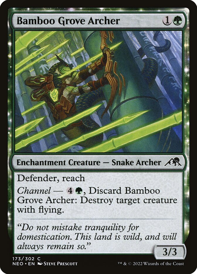 Bamboo Grove Archer card front